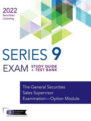 cover image of SERIES 9 EXAM REVIEW 2022+ TEST BANK
